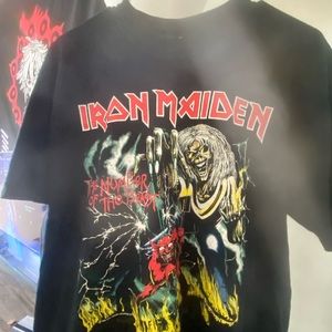 Iron maiden the number of the beast tour t-shirt
